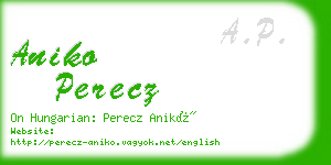 aniko perecz business card